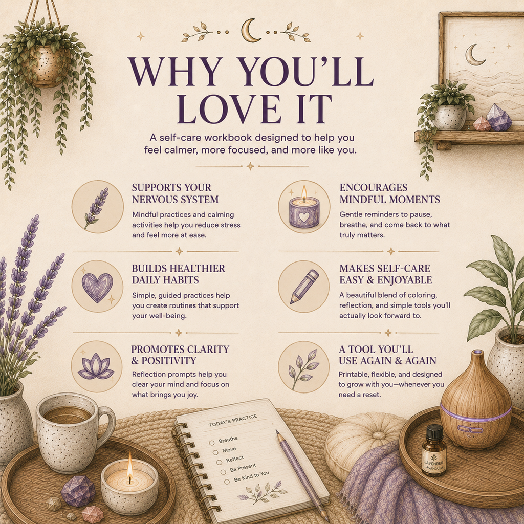 Elevana Wellness Guided Wellness Coloring Workbook