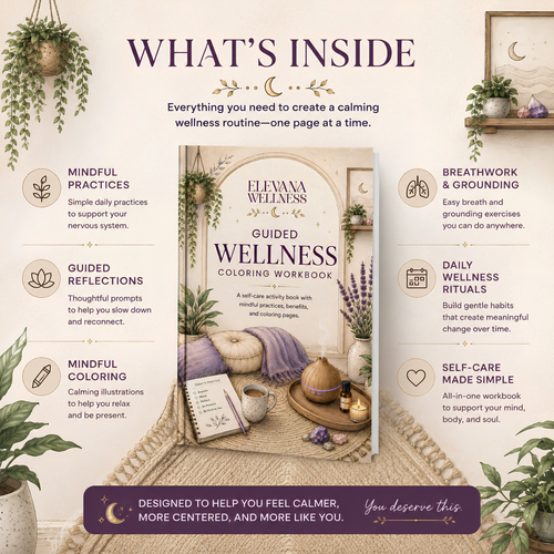 Elevana Wellness Guided Wellness Coloring Workbook