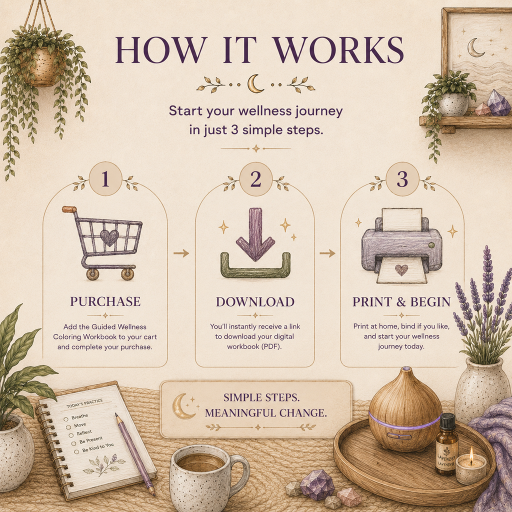 Elevana Wellness Guided Wellness Coloring Workbook